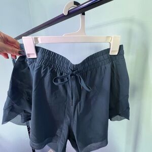Women's Slate Blue Double Lined Shorts